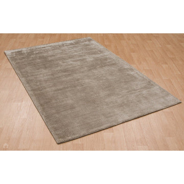 Reko Modern Plain Textured Ribbed Lines Viscose/Cotton Shimmer Flatweave Smoke Rug-Asiatic Carpets-Rug Love - The Most Loved Rug Store